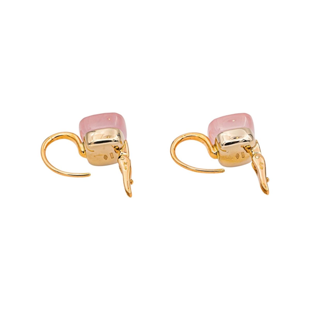 Pomellato Boucles d'oreilles Nudo Or rose Quartz rose - Castafiore