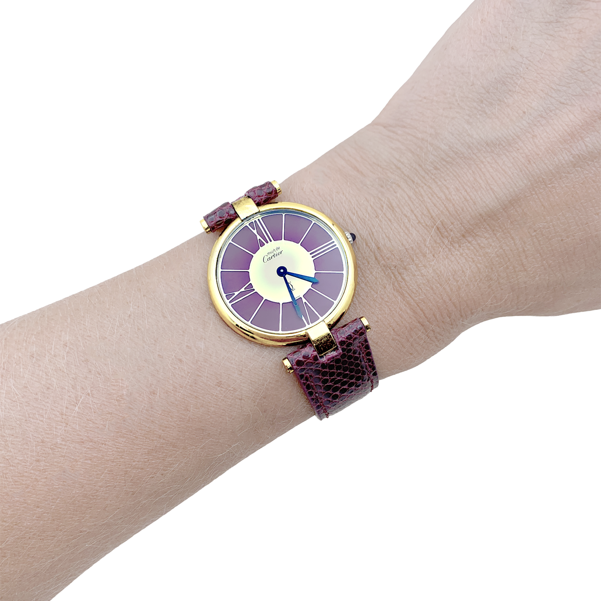 Montre Cartier, "Vendôme Must", vermeil.