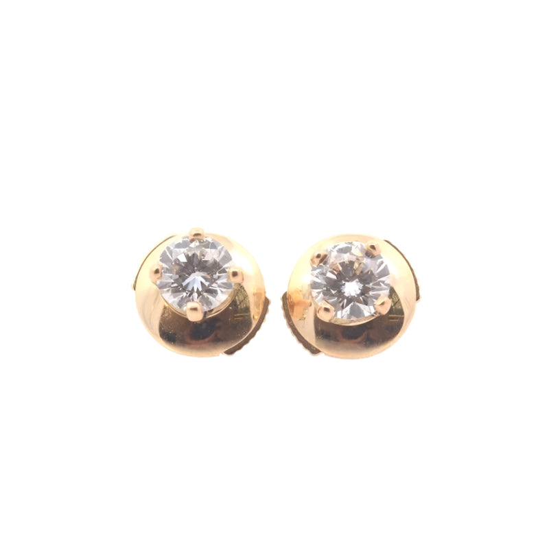 Puces d'oreilles Or 18k et diamants - Castafiore