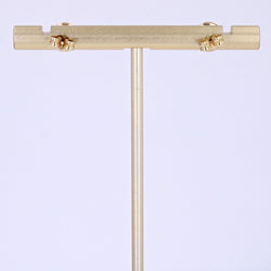 Puces d'oreilles rondes malachite - Castafiore