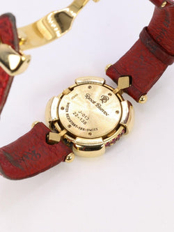 RENE BOIVIN Montre Chrysalide or jaune rubis saphirs diamants - Castafiore