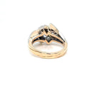 Retro 1,50 Carat Diamond Cocktail Gold Ring - Castafiore