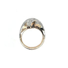 Retro 1,50 Carat Diamond Cocktail Gold Ring - Castafiore