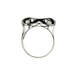 Retro Diamond Gold Ring - Castafiore