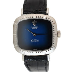 Rolex dame Cellini, ligne "Zephir", réf. 4082/9, circa 1970, or blanc 18 carats - Castafiore