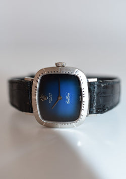 Rolex dame Cellini, ligne "Zephir", réf. 4082/9, circa 1970, or blanc 18 carats - Castafiore