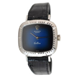 Rolex dame Cellini, ligne "Zephir", réf. 4082/9, circa 1970, or blanc 18 carats - Castafiore