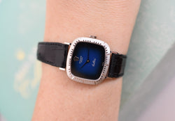 Rolex dame Cellini, ligne "Zephir", réf. 4082/9, circa 1970, or blanc 18 carats - Castafiore