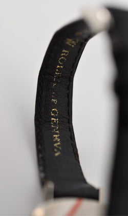 Rolex dame Cellini, ligne "Zephir", réf. 4082/9, circa 1970, or blanc 18 carats - Castafiore