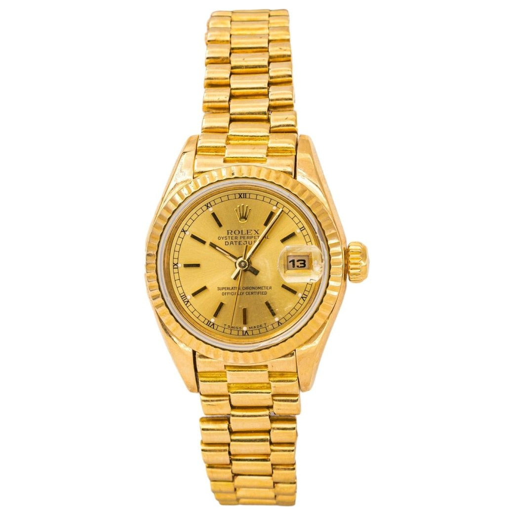 Rolex Montre Lady Datejust Or jaune - Castafiore