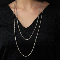 Sautoir ancien en argent - Castafiore