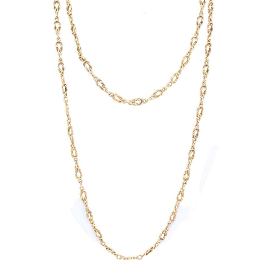 Sautoir ancien en or jaune - Castafiore