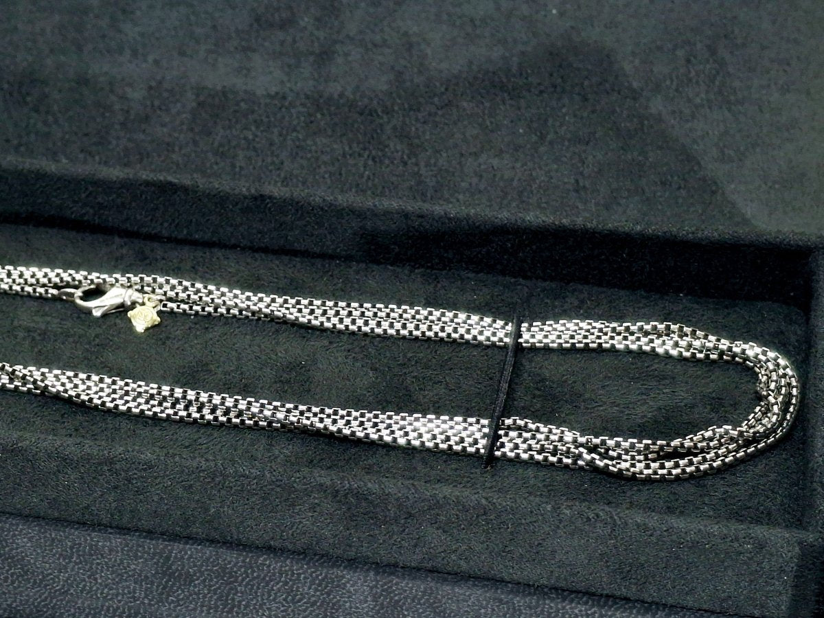 Sautoir David Yurman en argent, maille vénitienne - Castafiore