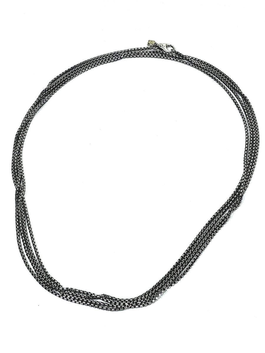 Sautoir David Yurman en argent, maille vénitienne - Castafiore