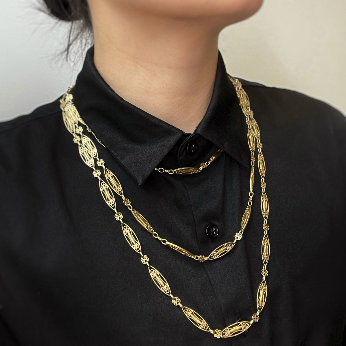 Sautoir début XXème - Or - Castafiore