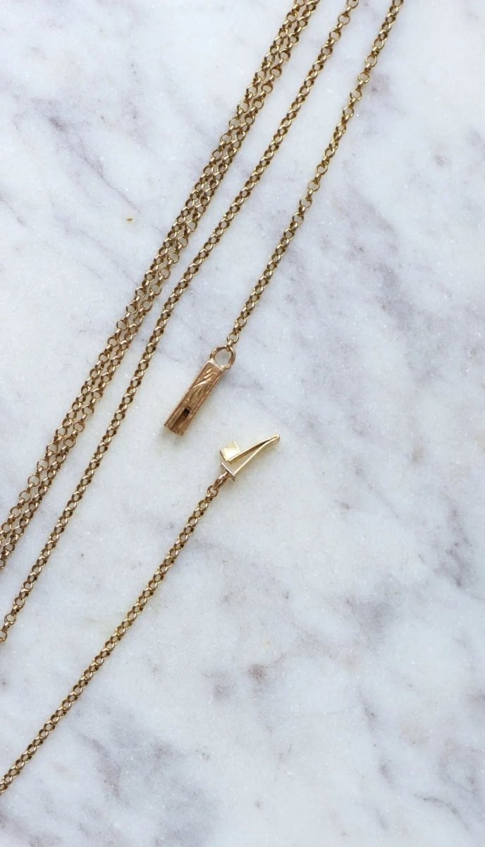 Sautoir fin en or jaune - Castafiore