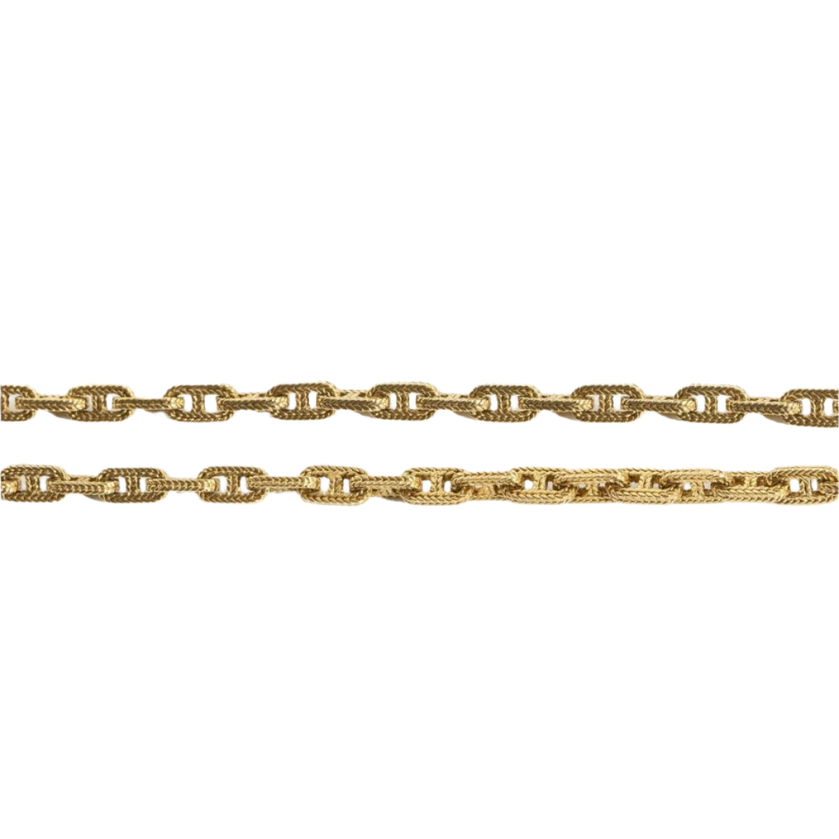 Sautoir HERMÈS "Chaîne d'ancre" en or jaune - Castafiore