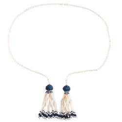 Sautoir Perles et Saphirs - Castafiore