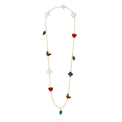 Sautoir Van Cleef & Arpels Lucky Alhambra en or jaune - Castafiore