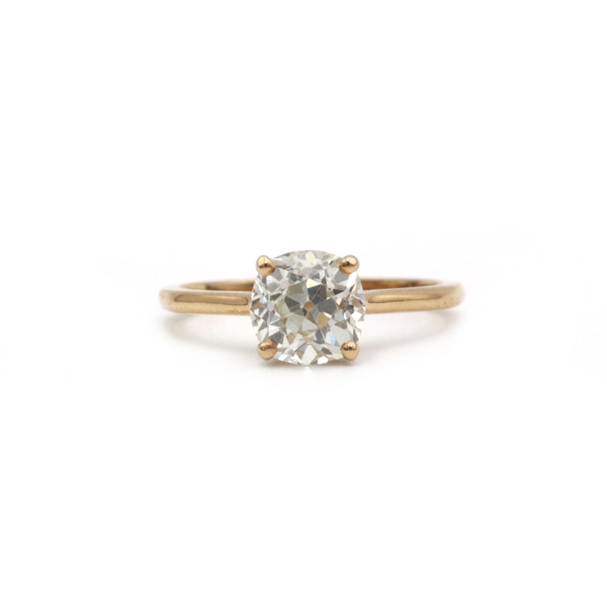 Solitaire 1.62 carats - Or rose et diamant - Castafiore