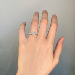 Solitaire accompagné - 1,02 carat G VS2