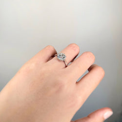 Solitaire Art Déco - Platine Et Diamant 2.46 cts - Castafiore