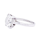 Solitaire CHAUMET en platine et diamant. - Castafiore