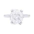 Solitaire CHAUMET en platine et diamant. - Castafiore