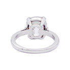 Solitaire CHAUMET en platine et diamant. - Castafiore