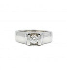 Solitaire Diamant 0,25 Carat en Or Blanc - Castafiore