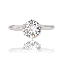 Solitaire diamant 1,21 carat E.VS1 - Castafiore