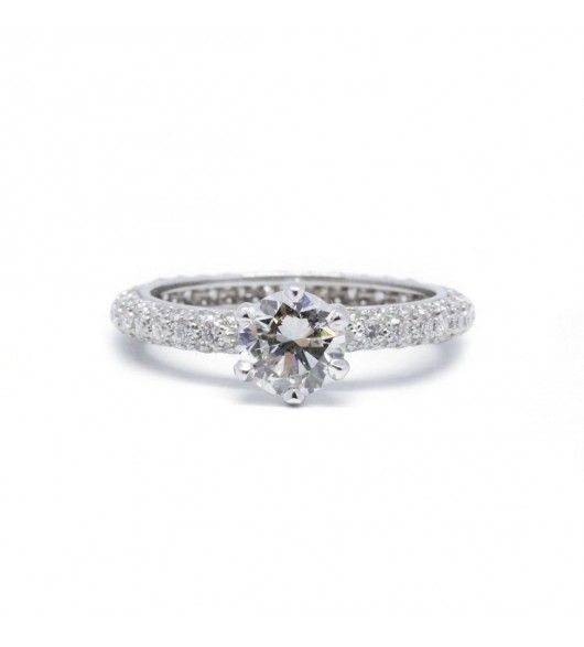 Solitaire - Diamant de 0.93 carat - Castafiore