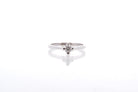 Solitaire diamant en or blanc 18k - Castafiore