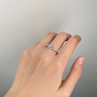 Solitaire Diamant en or blanc avec 0,10 carat - Castafiore