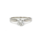 Solitaire Diamant en Or Blanc et Platine - Castafiore