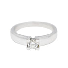 Solitaire en or blanc 18k avec diamants seconde main - Castafiore