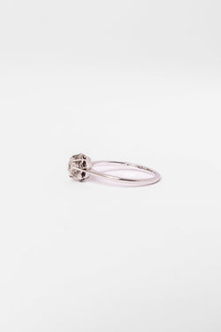 Solitaire en or blanc et diamant - Castafiore