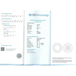 Solitaire en or gris 18K avec diamant brillant de 1,73 ct H - SI2 (HRD) - Castafiore