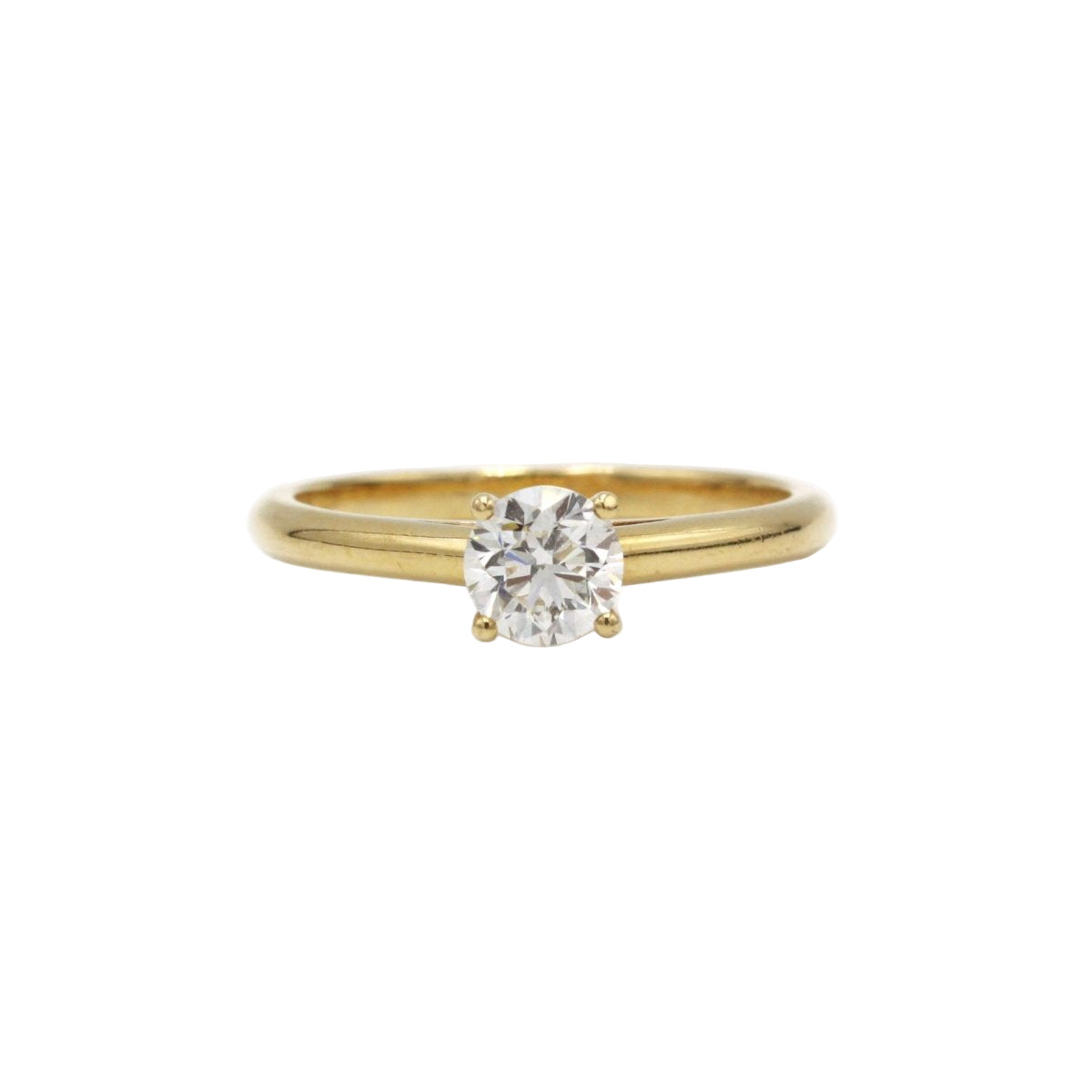 Solitaire en or jaune et diamant - Castafiore