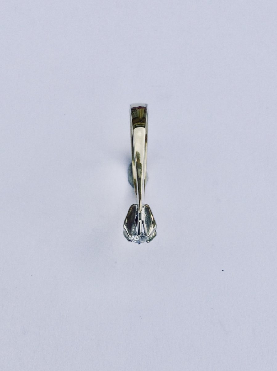 Solitaire En Or Jaune Et Diamant - Castafiore