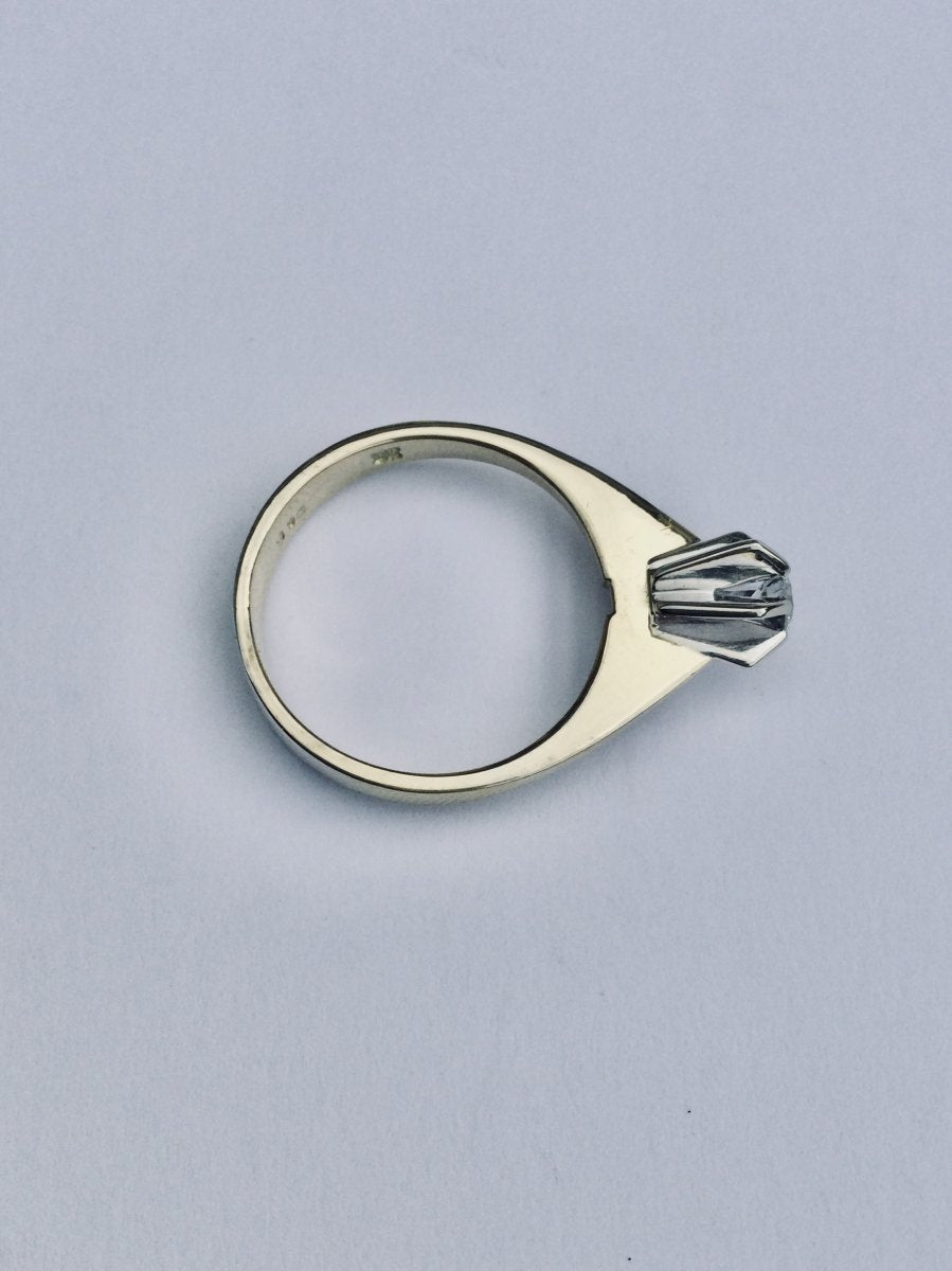 Solitaire En Or Jaune Et Diamant - Castafiore