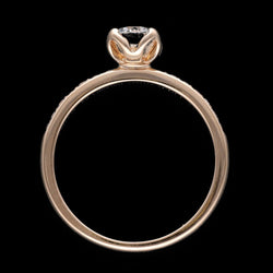 Solitaire Fred "Delphine" en or rose 18K avec diamants brillants – Taille 52 – Full Set 2021 - Castafiore