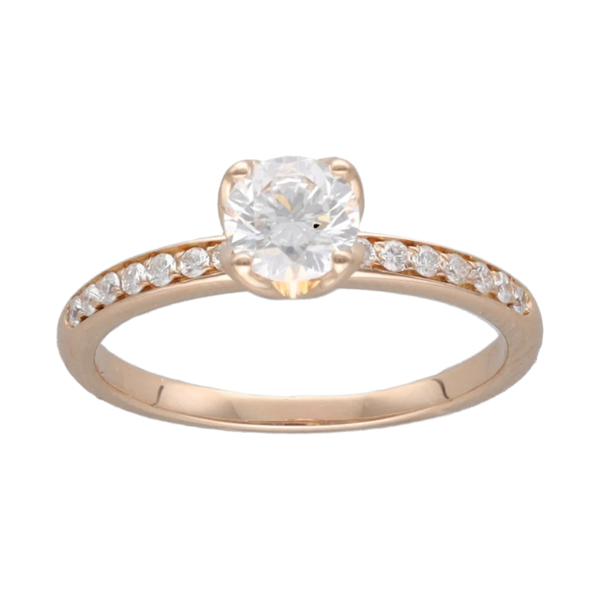 Solitaire Fred "Delphine" en or rose 18K avec diamants brillants – Taille 52 – Full Set 2021 - Castafiore