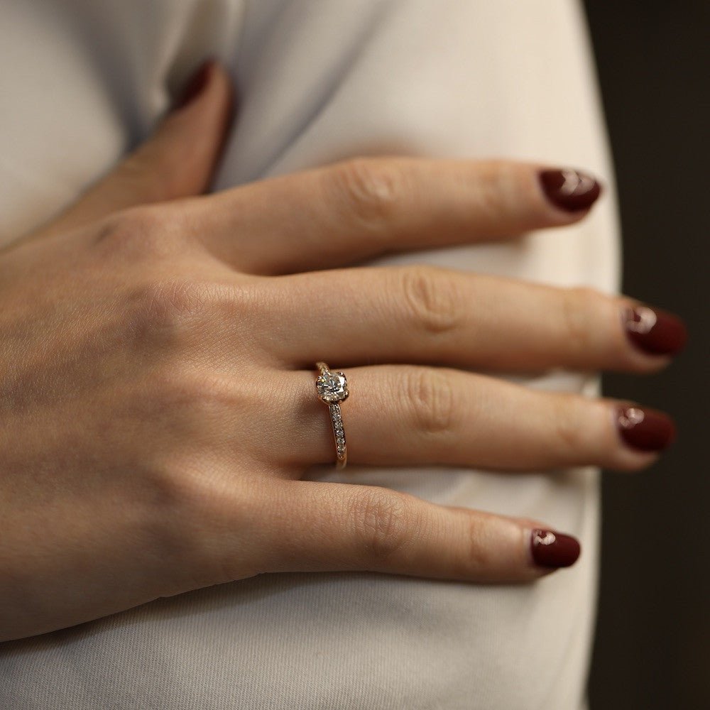 Solitaire Fred "Delphine" en or rose 18K avec diamants brillants – Taille 52 – Full Set 2021 - Castafiore