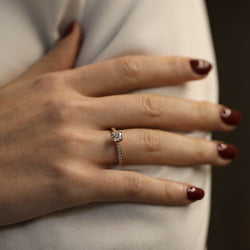 Solitaire Fred "Delphine" en or rose 18K avec diamants brillants – Taille 52 – Full Set 2021 - Castafiore