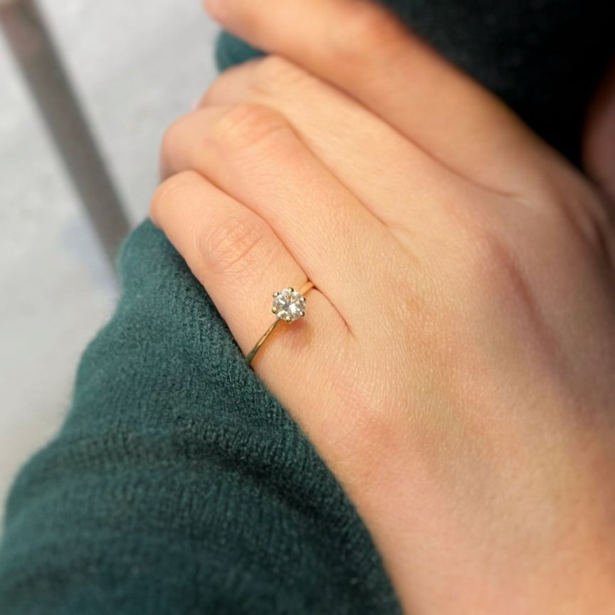 Solitaire - Or & diamant - Castafiore