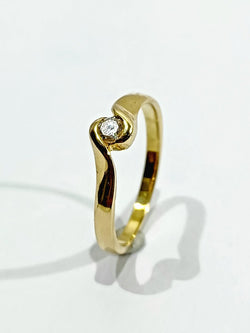 Solitaire Or Jaune Et Diamant - Castafiore