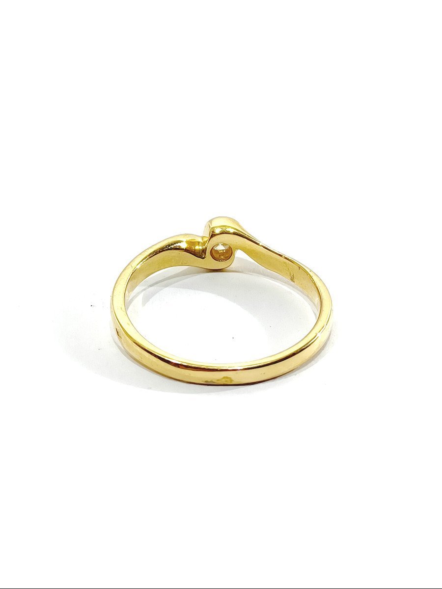 Solitaire Or Jaune Et Diamant - Castafiore