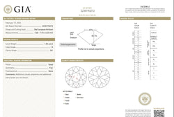 Solitaire - Platine et diamants - Castafiore