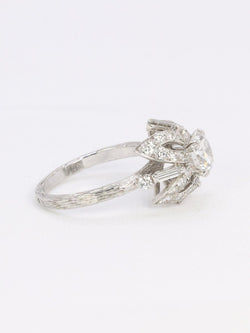 STERLE Bague solitaire platine diamant rond 1.11 carat - Castafiore